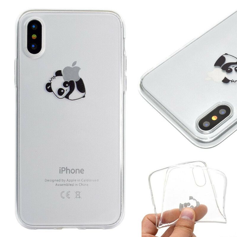 Cover iPhone XR Panda-logospil