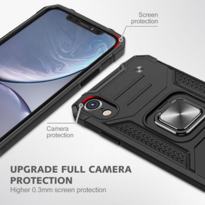 Cover iPhone XR Ring-støtte Panserstil