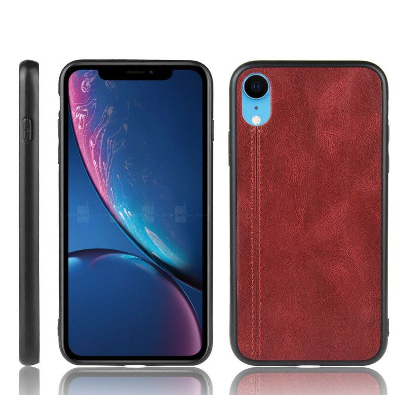 Cover iPhone XR Stil Lædersøm