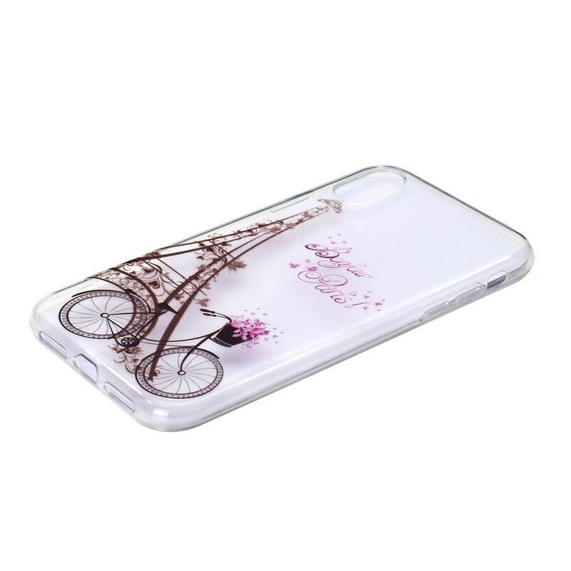 Cover iPhone XR Transparent Bonjour Paris