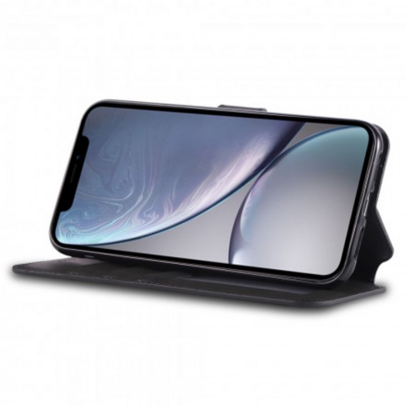 Flip Cover iPhone XR Azns Lædereffekt