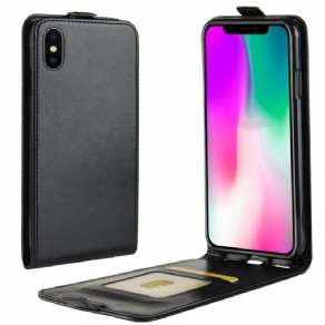 Flip Cover iPhone XR Læder Cover Retro Foldning