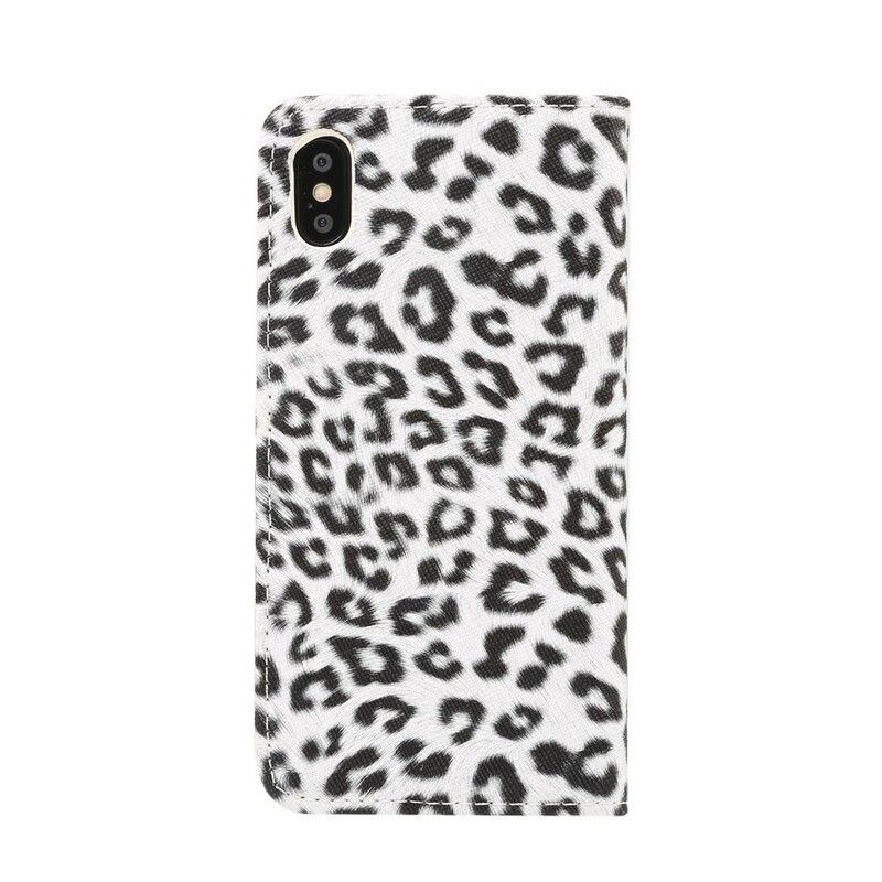 Flip Cover iPhone XR Leopard