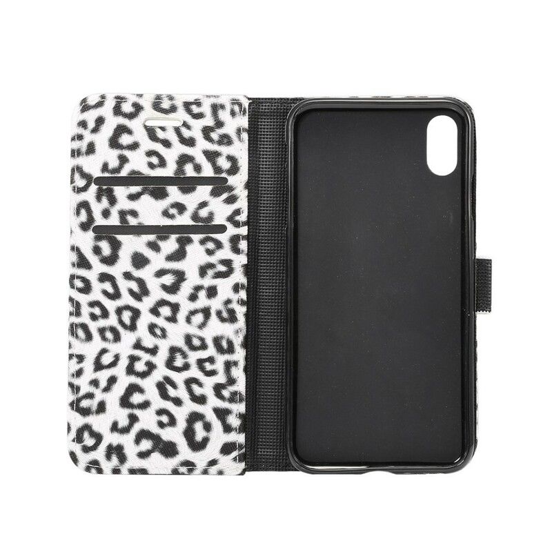 Flip Cover iPhone XR Leopard