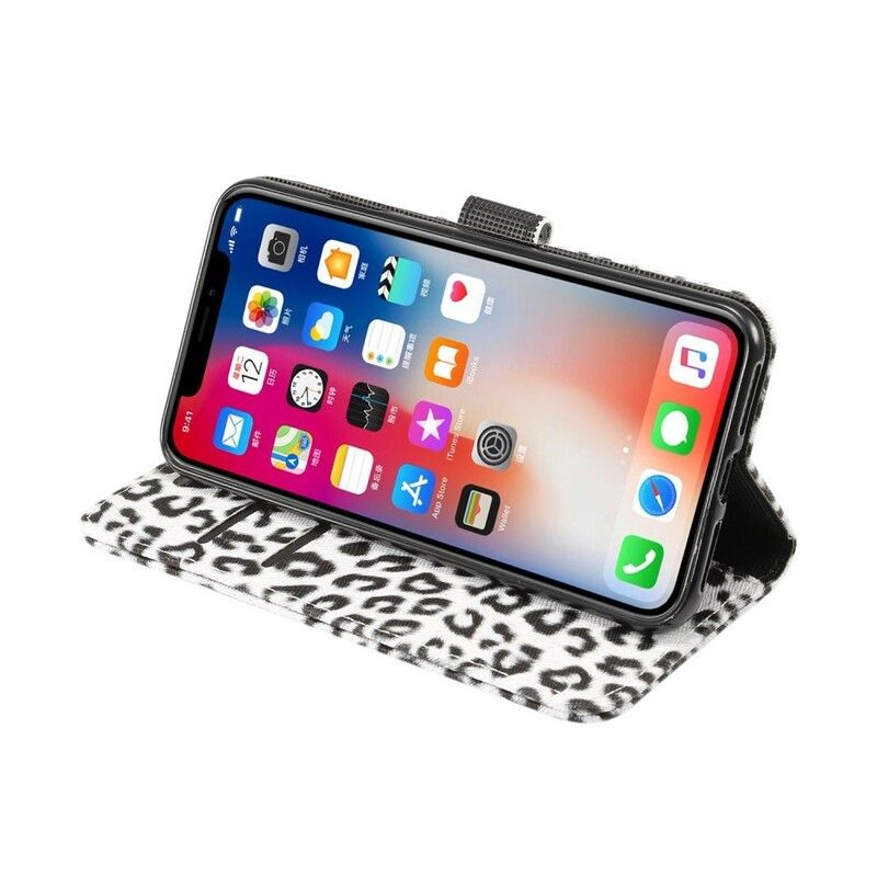 Flip Cover iPhone XR Leopard