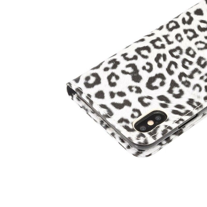 Flip Cover iPhone XR Leopard