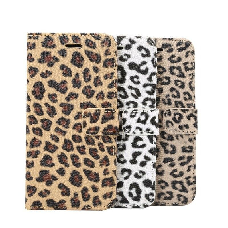 Flip Cover iPhone XR Leopard