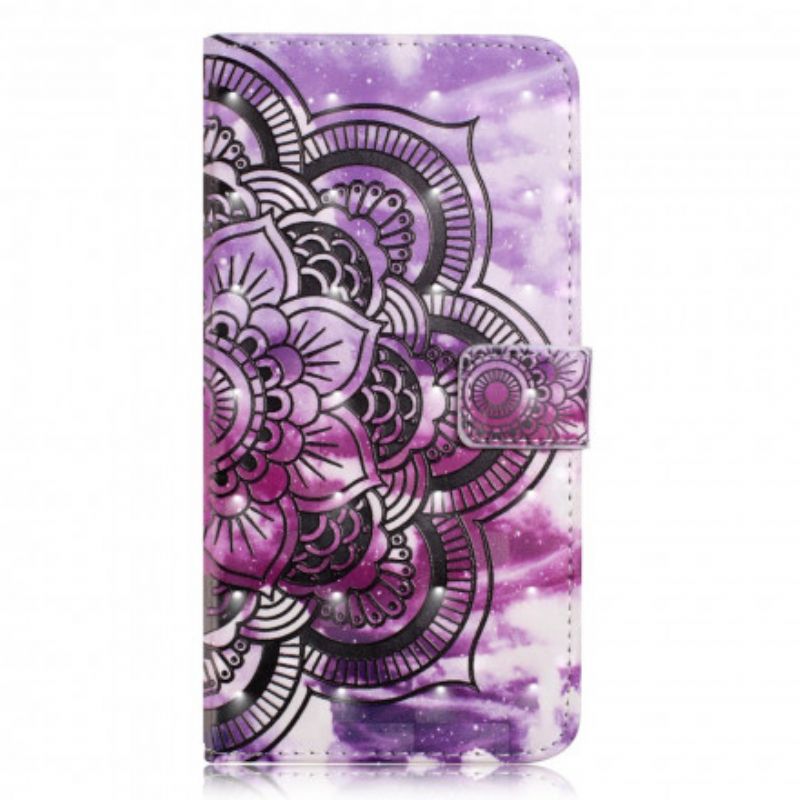 Flip Cover iPhone XR Lilla Mandala