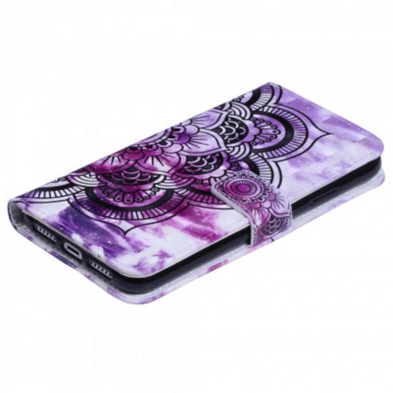 Flip Cover iPhone XR Lilla Mandala