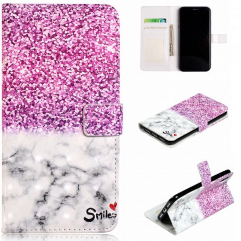 Flip Cover iPhone XR Smilglitter