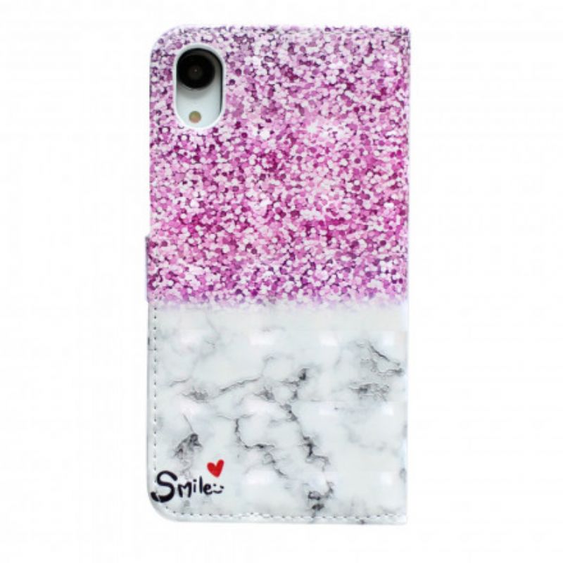 Flip Cover iPhone XR Smilglitter