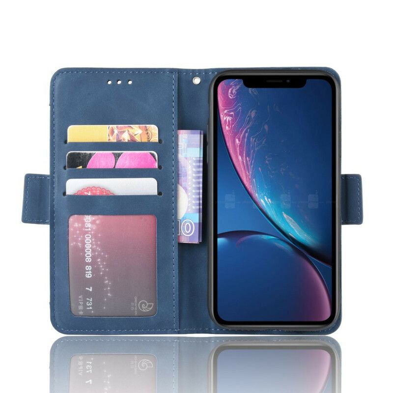 Læder Cover iPhone XR Førsteklasses Multikort