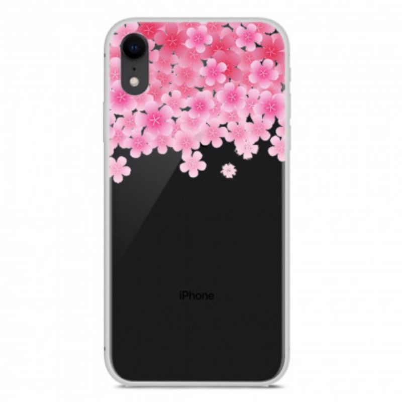 Mobilcover iPhone XR Blomster Og Hjerter