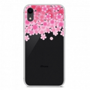 Mobilcover iPhone XR Blomster Og Hjerter