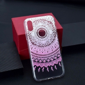 Mobilcover iPhone XR Transparent Farvet Mandala