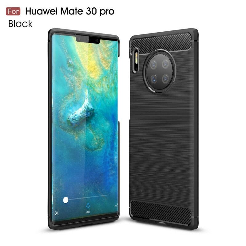 Cover Huawei Mate 30 Pro Børstet Kulfiber