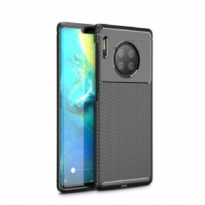 Cover Huawei Mate 30 Pro Fleksibel Kulfibertekstur