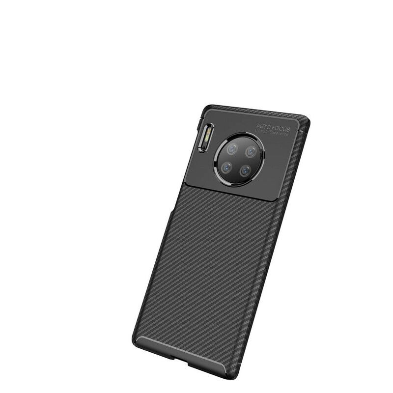 Cover Huawei Mate 30 Pro Fleksibel Kulfibertekstur