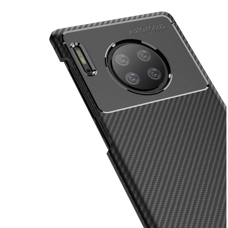 Cover Huawei Mate 30 Pro Fleksibel Kulfibertekstur