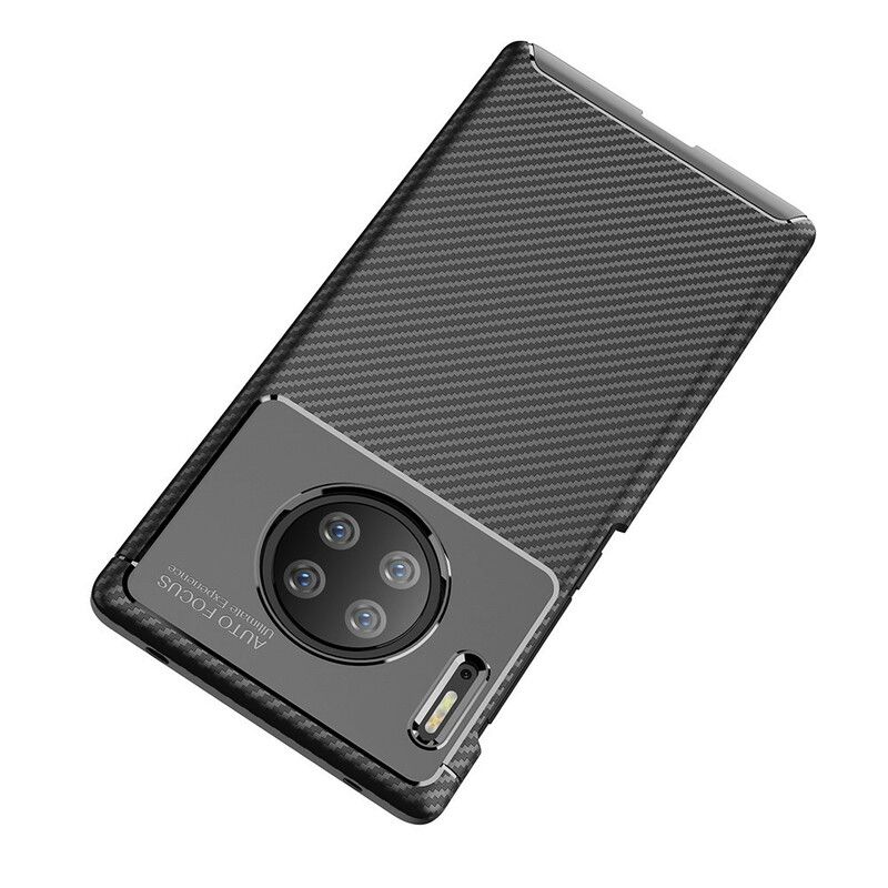 Cover Huawei Mate 30 Pro Fleksibel Kulfibertekstur