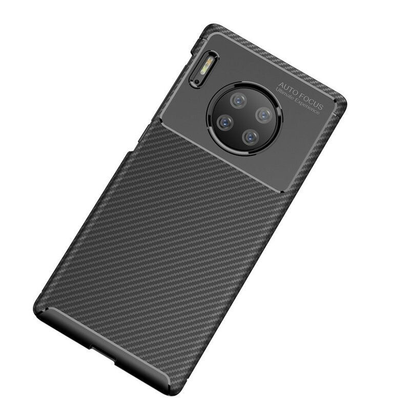 Cover Huawei Mate 30 Pro Fleksibel Kulfibertekstur