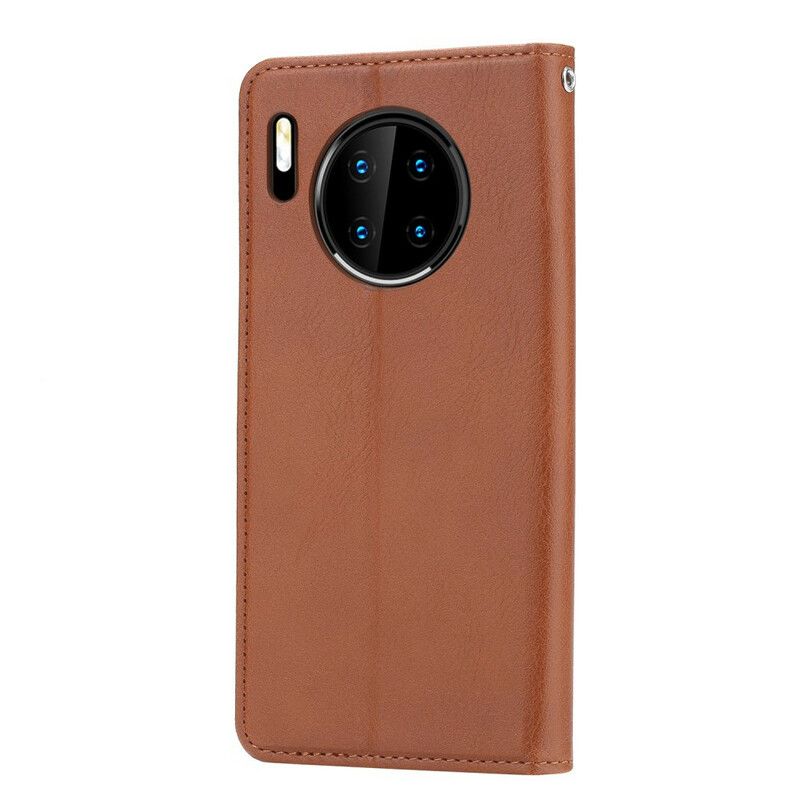 Cover Huawei Mate 30 Pro Flip Cover Faux Læder Kortholder