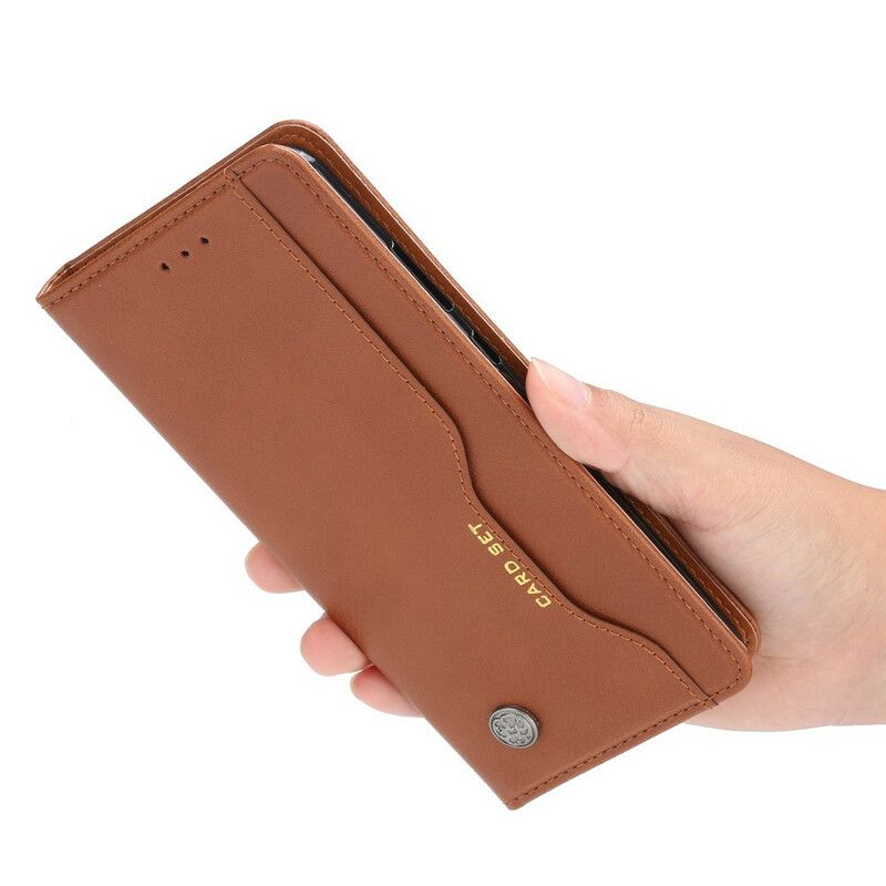 Cover Huawei Mate 30 Pro Flip Cover Faux Læder Kortholder