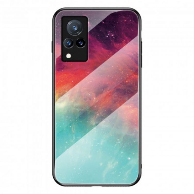 Cover Vivo V21 5G Marmor Hærdet Glas