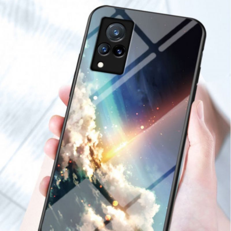 Cover Vivo V21 5G Marmor Hærdet Glas