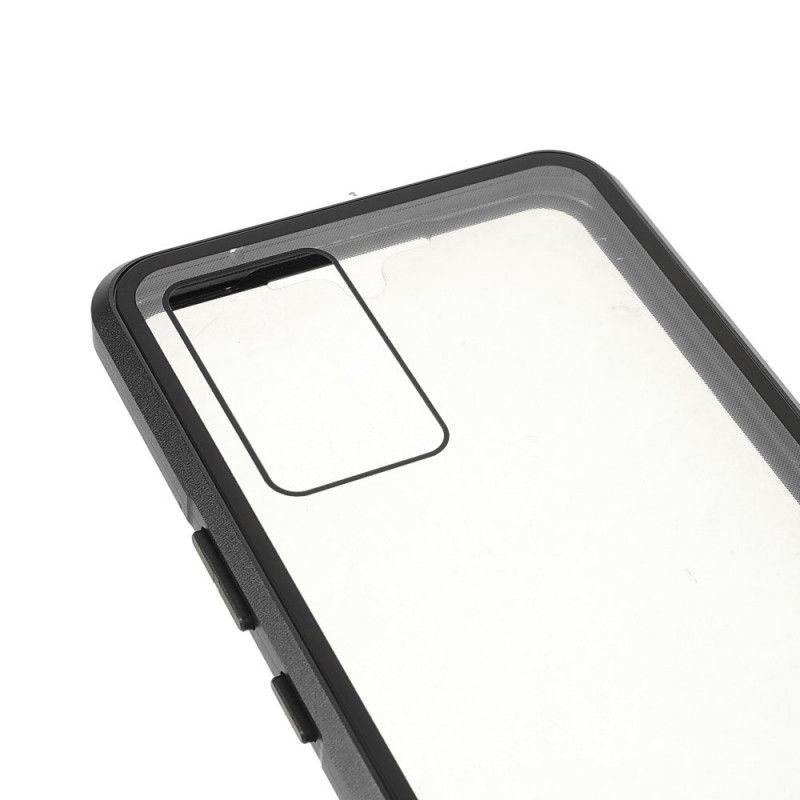 Cover Vivo V21 5G To Sider Magnetisk Hærdet Glas Og Metal