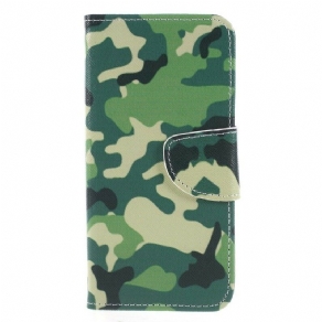 Flip Cover Honor 9 Lite Militær Camouflage