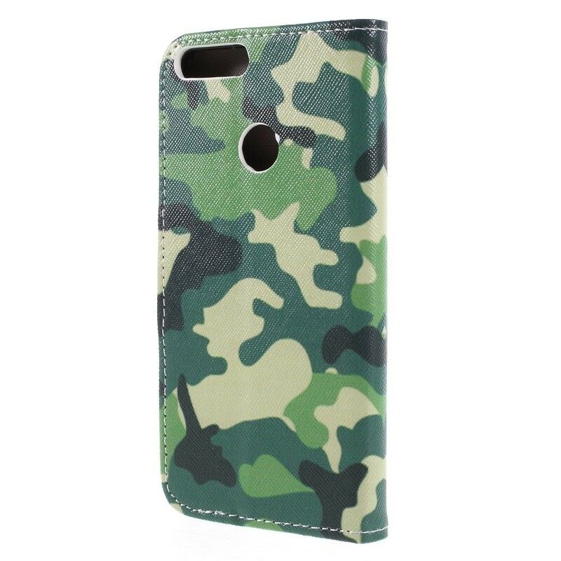 Flip Cover Honor 9 Lite Militær Camouflage