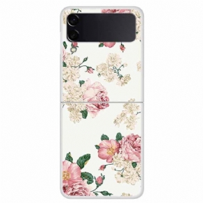 Cover Samsung Galaxy Z Flip 4 Flip Cover Frihedsblomster