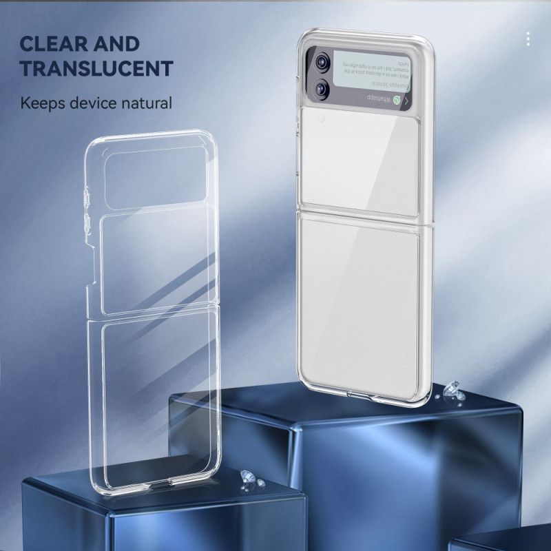 Cover Samsung Galaxy Z Flip 4 Flip Cover Transparent Anti-gulning