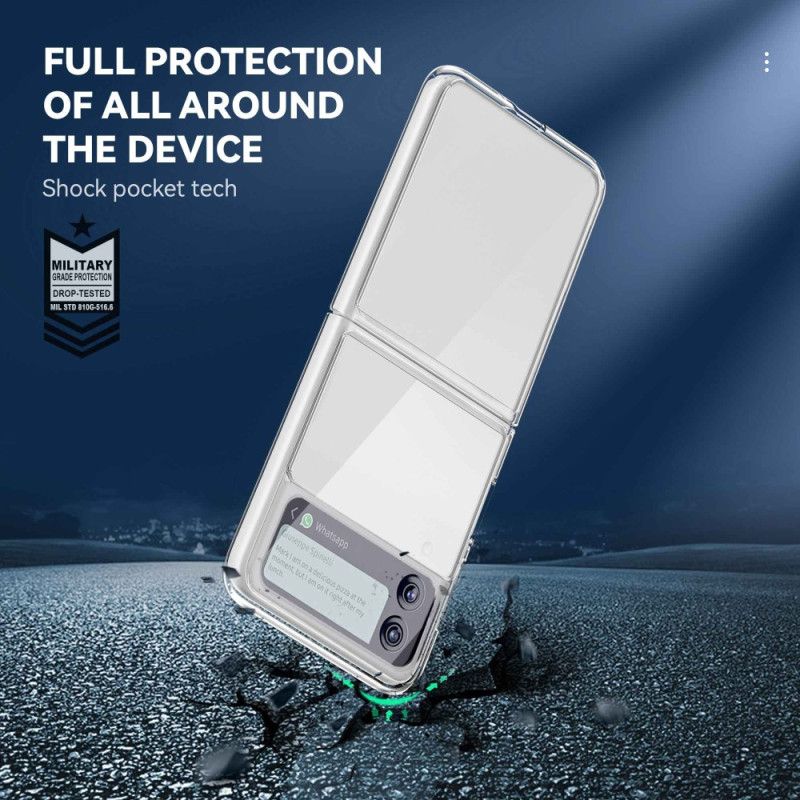 Cover Samsung Galaxy Z Flip 4 Flip Cover Transparent Anti-gulning