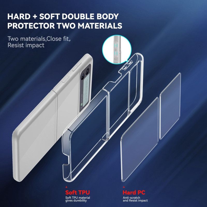 Cover Samsung Galaxy Z Flip 4 Flip Cover Transparent Anti-gulning