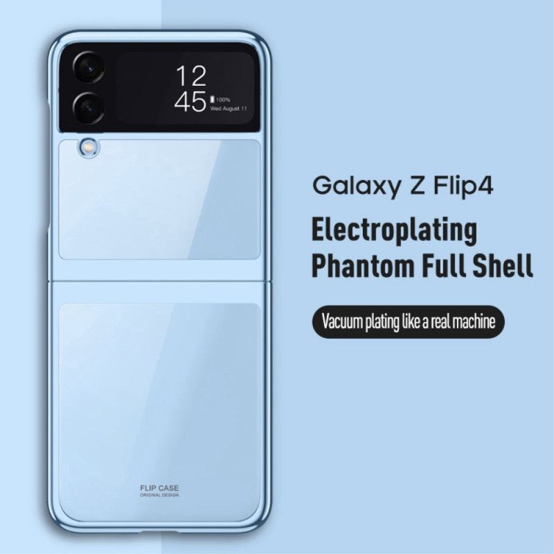 Cover Samsung Galaxy Z Flip 4 Flip Cover Transparent Contour Metallic