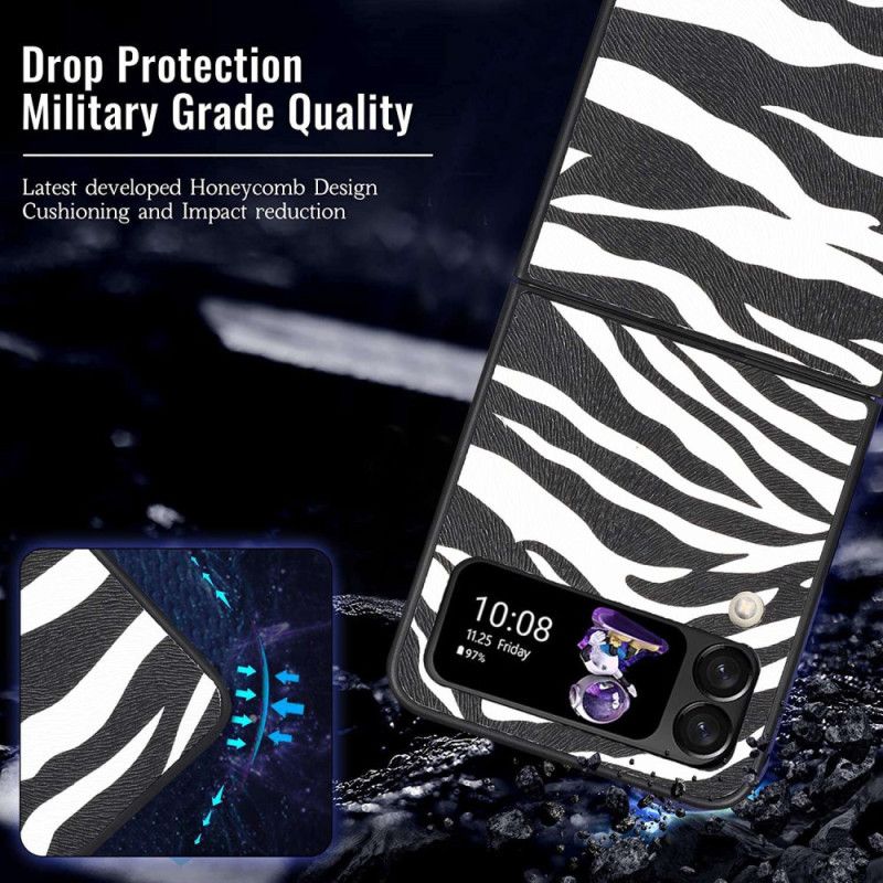 Cover Samsung Galaxy Z Flip 4 Flip Cover Zebra