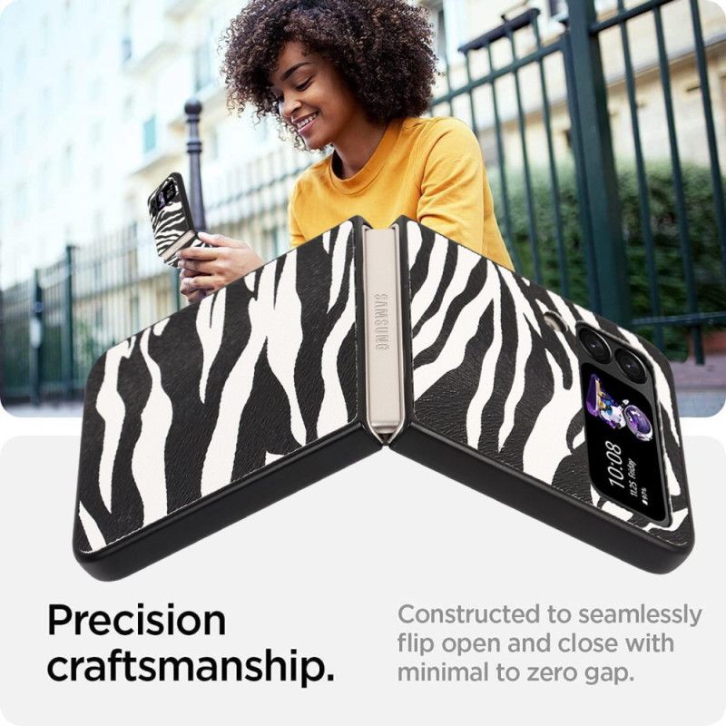 Cover Samsung Galaxy Z Flip 4 Flip Cover Zebra