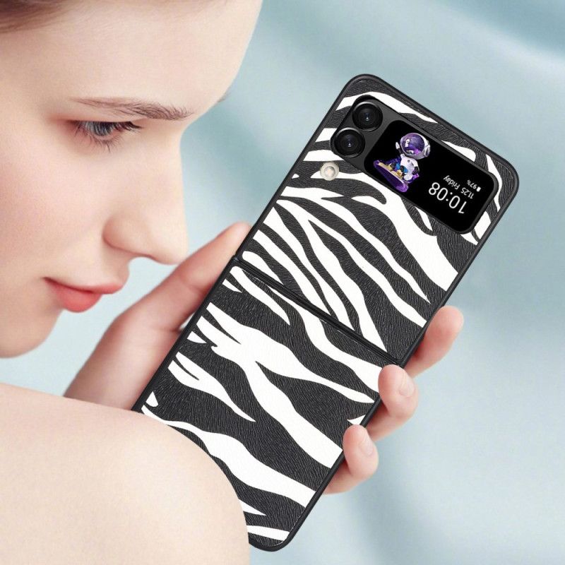 Cover Samsung Galaxy Z Flip 4 Flip Cover Zebra