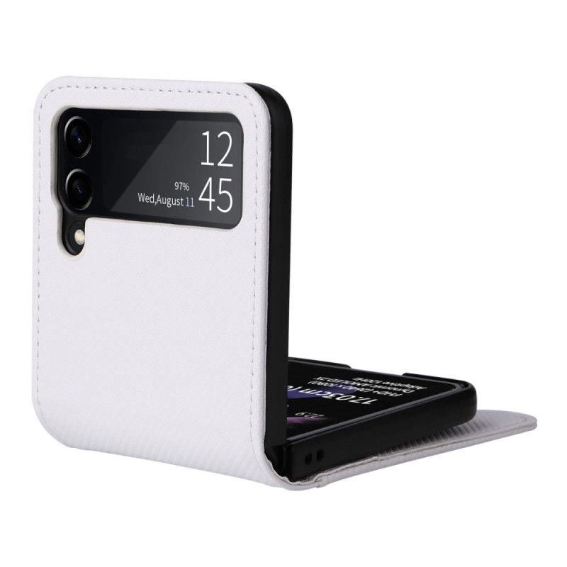 Etui Samsung Galaxy Z Flip 4 Flip Cover Retro Lædereffekt Kortholder