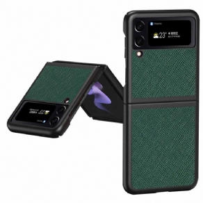 Mobilcover Samsung Galaxy Z Flip 4 Flip Cover Tekstureret Læderstil