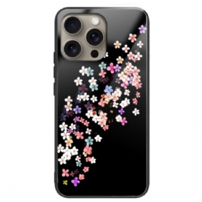 Cover iPhone 16 Pro Max Floral Regn Hærdet Glas