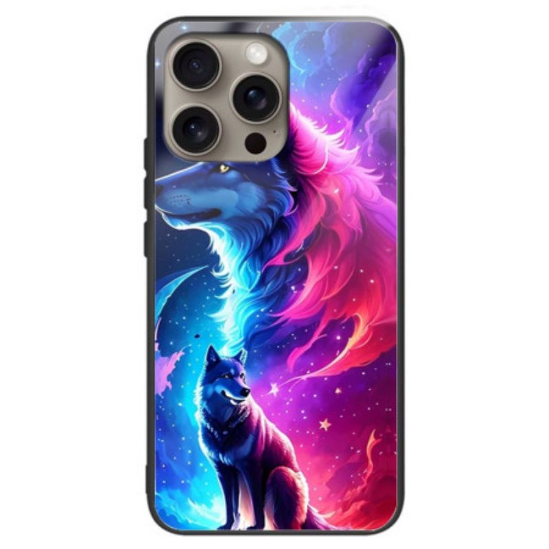 Cover iPhone 16 Pro Max Starry Wolf Hærdet Glas