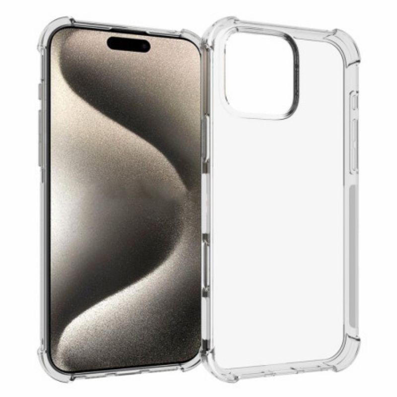 Cover iPhone 16 Pro Max Telefon Etui Forstærket Transparent