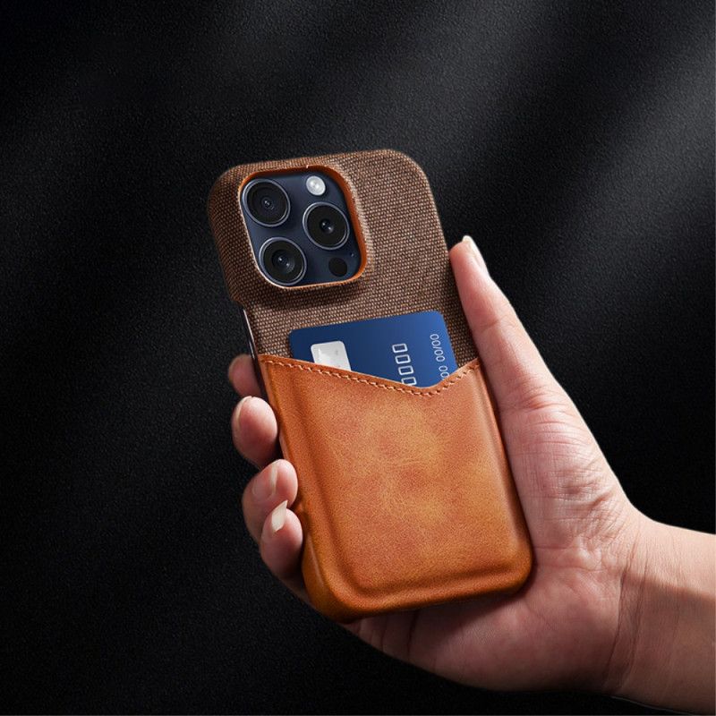 Cover iPhone 16 Pro Max Telefon Etui Vintage Kortholder