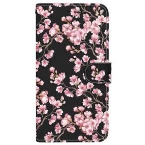 Flip Cover iPhone 16 Pro Max Omspændte Blommeblomster