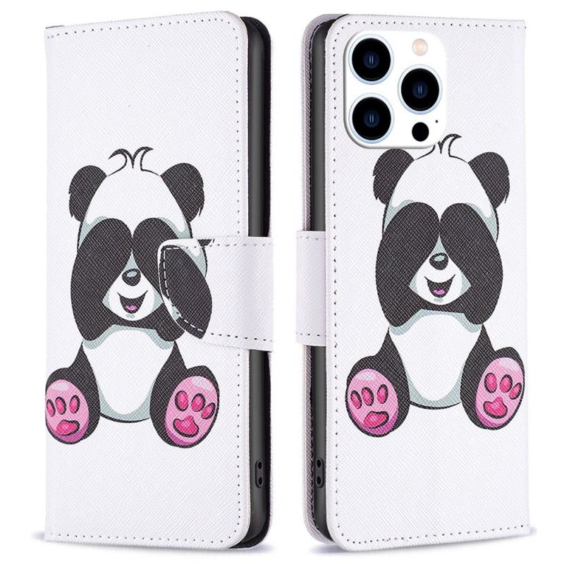 Læder Cover iPhone 16 Pro Max Panda