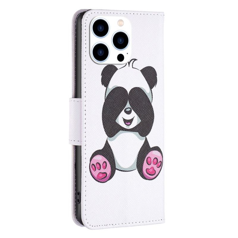 Læder Cover iPhone 16 Pro Max Panda