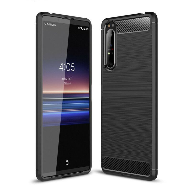 Cover Sony Xperia 1 II Børstet Kulfiber